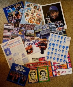 1970-90's Los Angeles Dodgers Memorabilia Misc. Lot (12) Team Photos Tickets - Picture 1 of 24
