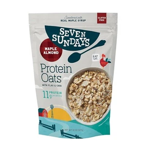 Seven Sundays Protein Oats Maple Almond 16.0 oz (Pack of 6) - Picture 1 of 5