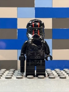 Lego Star Wars First Order Tie Pilot Minifigure Red Stripes 75179 sw0860 Lot CMF - Picture 1 of 3