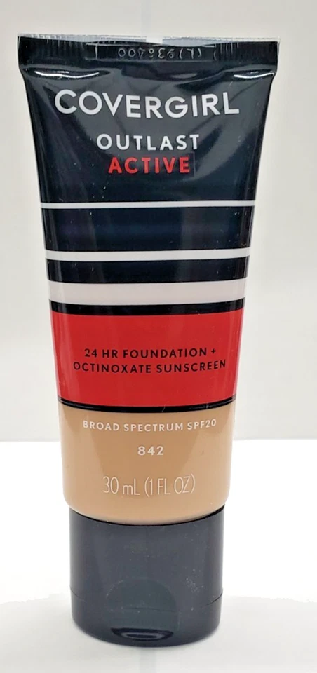 NEW Covergirl Outlast Active 24 Hour Foundation SPF 20- 842 Medium Beige - Image 1 of 1