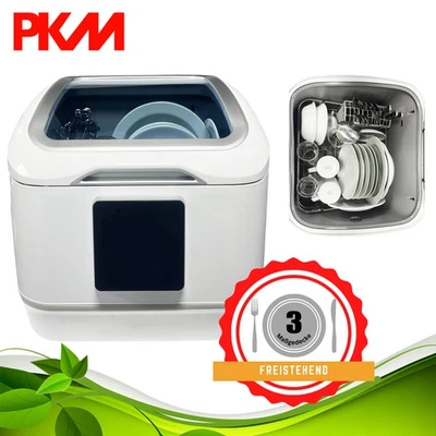 PKM Tisch Geschirrspüler 3 Gedecke 7 Programme Kompakt Weiß Touch Control NEU - Bild 1 von 4