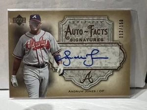 2006 Upper Deck Artifacts Auto-Facts /150 Andruw Jones #AF-AJ Auto Braves - Picture 1 of 1