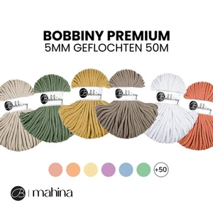 Bobbiny PREMIUM Flechtkordel 5mm geflochten 50m - Bild 1 von 72