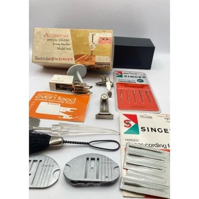 Vintage Singer Buttonholer with Manual 489500 And Singer Touch and Sew Zig-Zag - Image 1 of 4