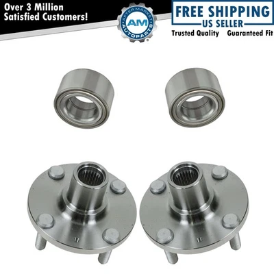 Juego de 2 pares de cojinetes de rueda y buje delanteros diestros y diestros para Accent Kia Rio Foto 1 de 4