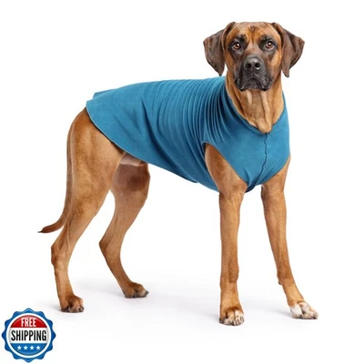 Gold Paw Stretch Fleece Dog Coat, Stretchy Pet Sweater, Machine Washable Pull - Imagem 1 de 4