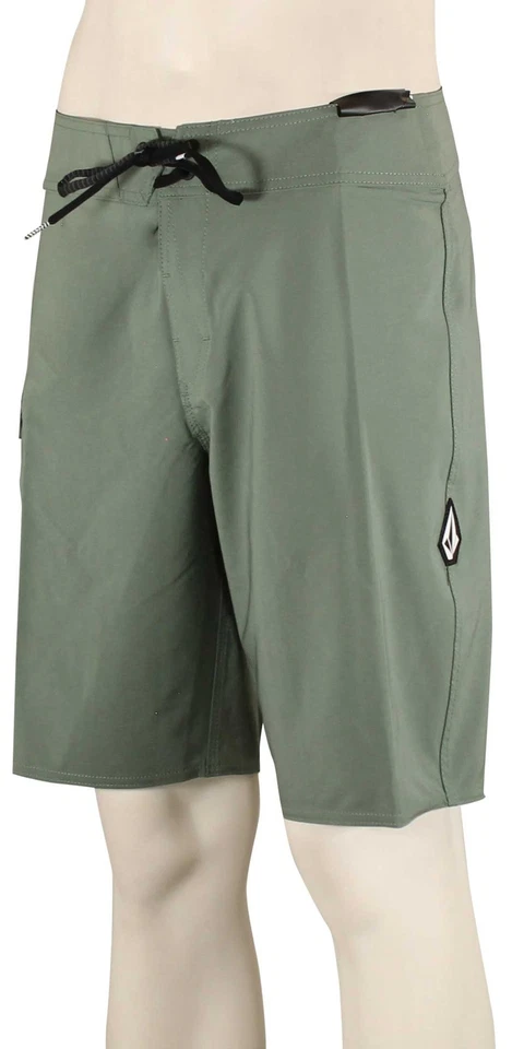 Volcom Lido Solid Mod-Tech 20" Boardshorts - Light Olive - New - Image 1 of 2