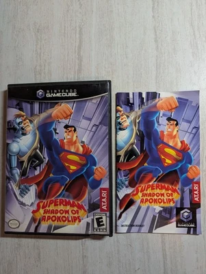 Superman: Shadow of Apokolips Nintendo GameCube Complete In Box CIB manual - Image 1 of 4
