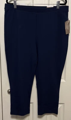 Legging Capri Chico's Fabulosamente Adelgazante Medianoche Talla 2 (12/14) Nuevo con Etiquetas Foto 1 de 4