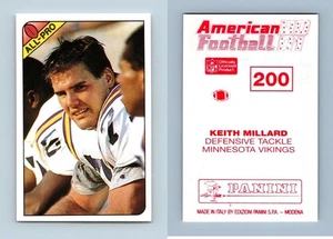 Keith Millard - Vikings #200 American Football 1990-91 Panini Sticker - Picture 1 of 1