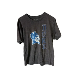 Vintage Duke Blue Devils Grey T-Shirt Size Large Sewn On Letters - Picture 1 of 5