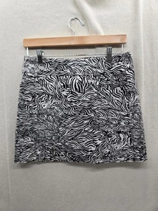 ATTYRE NEW WORK Zebra print Black & White Women's Skort Size-6 - Picture 1 of 5
