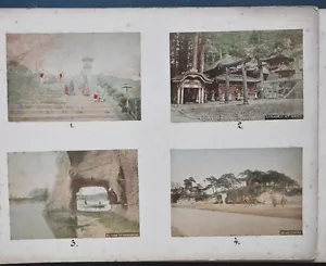 SET 8 ANTIKES JAPANISCHES JAPAN ALBUM ALBUM 1885 KOBE - Bild 1 von 10