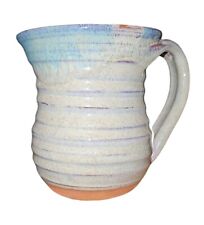 Multicolored Signed Handmade Decorative Glazed Clay Pottery Mug 