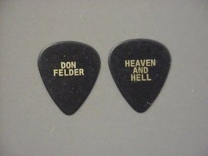 Eagles guitar pick black Don Felder Heaven & Hell ! - Picture 1 of 1