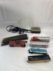 Vintage 1980S Tyco Industries Electric Train Tacks With Train Cars