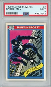 1990 Marvel Universe #2 Spider-Man PSA 9 - Bild 1 von 2