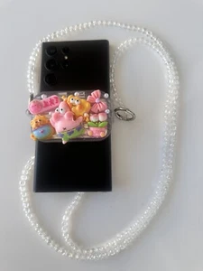 Łańcuszek na telefon komórkowy koraliki z pięknymi kreskówkami klips tylny do telefonu komórkowego - Zdjęcie 1 z 3