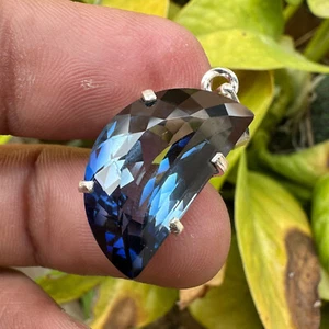 25+ Kt Blauer Saphir Fancy Cut Deutsch Silber Lose Edelstein - Bild 1 von 6