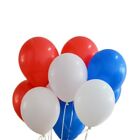 100 Latexballons für Party, Geburtstag und (Rot, Weiß, Dunkelblau)
