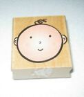 Hero Arts  - Rubber Stamp - Baby Face -  Medium Size - Cute Stamp