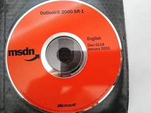 Microsoft Outlook 2000 Full Version CD w/ Product Key License - Afbeelding 1 van 1