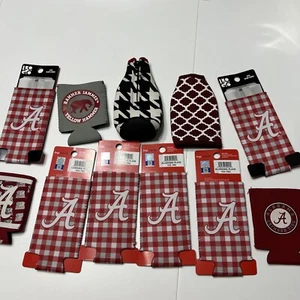Alabama Crimson Tide 11 Assortment Can Cooler Coozies Logo Brands New And Misc - Picture 1 of 4