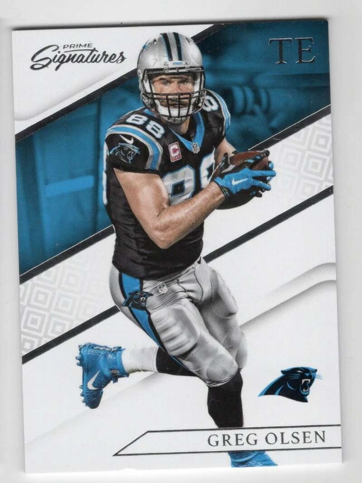 GREG OLSEN 2016 Panini Prime Signatures #12 NFL Panthers  ID:33374 - Image 1 of 2
