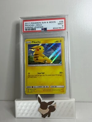 Pokémon TCG Pikachu 28/73 Holo Shining Legends Promo PSA Mint 9 - Image 1 of 2