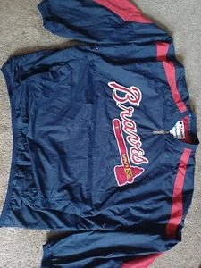 Vintage Atlanta Braves Jacket AUTHENTIC Majestic MLB Collection ADULT Size XXL - Picture 1 of 9