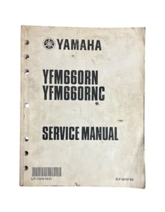 2000 Yamaha Raptor YFM660RN,RNC Service Manual LIT-11616-14-21 - Picture 1 of 1