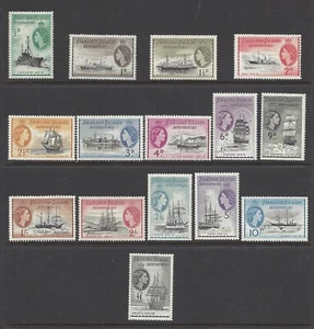 FIDS 1954/62 SHIPS SET OF 15 COMPLETE. SG G26/G40. MOUNTED MINT. - Picture 1 of 1