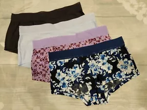 3er-Packung verschiedene 5/S Maidenform 40760G klassische Mikrofaser Geo Spitze Boyshorts Höschen - Bild 1 von 4