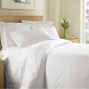 1500TC Egyptian Cotton Duvet Set โ 3PC Luxury Bedding โ White Solid โ All Size - Picture 1 of 4