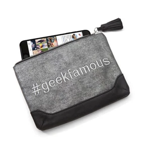 Geekfamous Clutch Tasche Handtasche Tasche Schminkkoffer/mit Quaste - Reißverschluss 8" x 6" 1/2"  - Bild 1 von 2