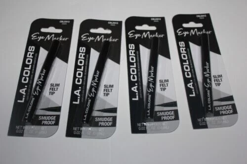 L.A. Colors Eye Markers Liquid Eyeliner  CBLE913 Black Lot Of 4 In Box - Image 1 of 2