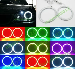 BT Clear RGB Halo Ring For Impreza WRX STI 06-14 Angel Eyes Flash DRL DIY - Picture 1 of 15
