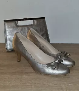 Peter Kaiser Matching Handbag And Court Shoes Size 7.5 In VGC. - Picture 1 of 24
