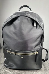 ISM The Backpack Laptop Bag Black And Olive Green Leather And Nylon - Picture 1 of 15