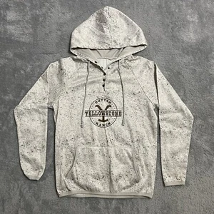 Yellowstone Dutton Ranch Womens Sz Large 4 Snap Close Pullover Hooded Sweatshirt - Picture 1 of 9
