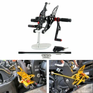Rearset Rear set Fit For Yamaha YZF 1000 R1 2007-2008 Black - Picture 1 of 4