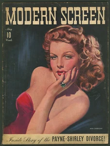 Modern Screen Magazine May 1942 Ann Sheridan ~Veronica Lake~ Rita Hayworth~1940s - Picture 1 of 9