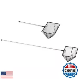 Fine Mesh Fish Tank Net with Long Handle – Aquarium Fish Net with Extendable - Picture 1 of 5