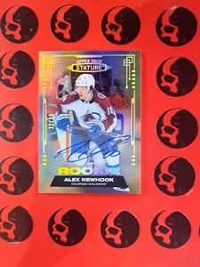 2021-22 Alex Newhook Stature /99 Auto Rookie # 134 UD Montreal RC Hard Sign - Picture 1 of 2