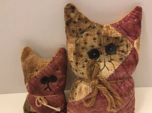 Primitive Stuffed Handmade Cats - Picture 1 of 2