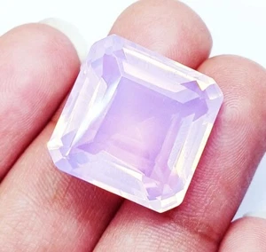 Loser Edelstein hellrosa Opalit 26,65 ct zertifiziert mit kostenlosem Geschenk - Bild 1 von 7