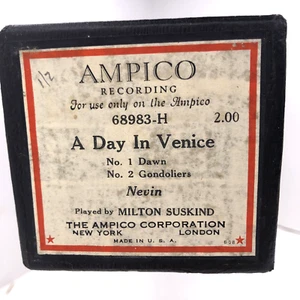 A Day In Venice No. 1 & 2 Dawn Gondoliers Ampico Piano Roll 68983-H Suskind - Picture 1 of 12