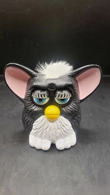 1998 Mcdonalds Furby Black With White Hair - Image 1 of 3