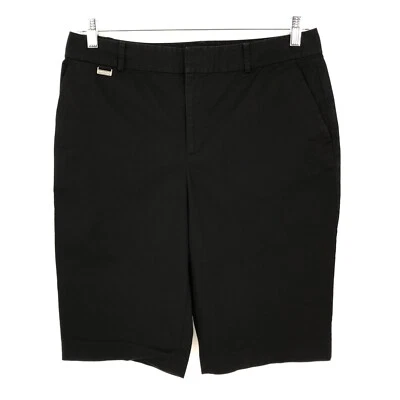 Pantalones Cortos Ralph Lauren Active Para Mujer 12 Negros Golf Frente Plano Bermudas Bolsillos Logo Foto 1 de 4