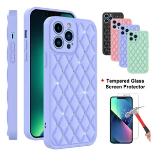 For iPhone 13 Pro Max Case Cute Phone Protective Cover Shell + Screen Protector - Picture 1 of 44